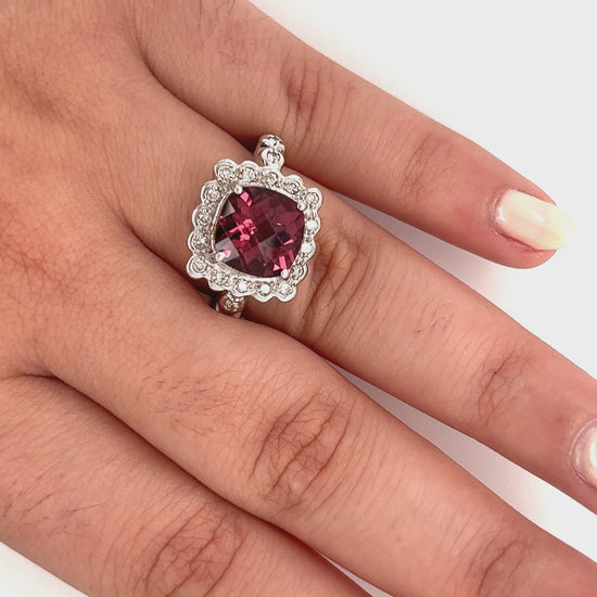 Soiree Pink Tourmaline Ring | ChicVida Fine Jewelry