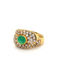 1 Carat Vintage Cabochon Cut Natural Emerald Ring in 18k yellow gold-Assay Jewelers-ASSAY