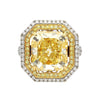 10.88 Carat Radiant Cut Fancy Yellow Diamond | GIA Certified-Rings-ASSAY