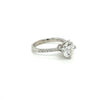 18K White Gold 2.60 Carat Lab Diamond Ring with Heart Shaped Prong Setting-Rings-ASSAY