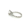 18K White Gold 2.60 Carat Lab Diamond Ring with Heart Shaped Prong Setting-Rings-ASSAY