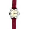 1950's Rolex Oyster Speedking Precision Watch in Red Leather Strap-watch-ASSAY