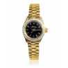 26mm Rolex Oyster Perpetual Black Face and Diamond Bezel Rolex in 18k Gold - ASSAY
