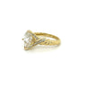 2.06 Carat Pear Cut Lab Grown Diamond in 18K Gold Twisted Crossover Ring-engagement ring-ASSAY