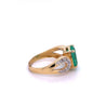 3 carat Oval Cut Colombian Emerald and Diamond Vintage Ring in 14k Gold-Assay Jewelers-ASSAY