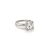 4.05 Carat Cushion Cut F Color VS1 Clarity Lab Grown Diamond Solitaire Ring-Rings-ASSAY