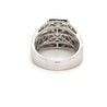 4.70 Carat Natural Emerald and Diamond 14k White Gold Ring - Rings