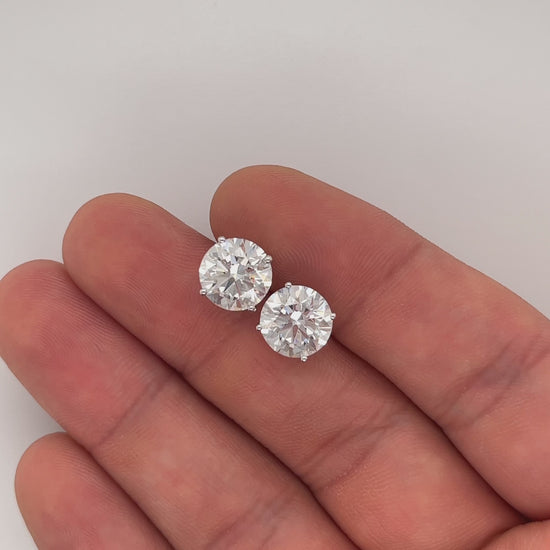 Dainty Set of 3 Diamond Dangle & Drop Stud Earrings | Caitlyn Minimalist