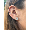 6.00 carat total 3ct each Lab Grown Diamond Stud Earrings in 14k White Gold - 4 Prong