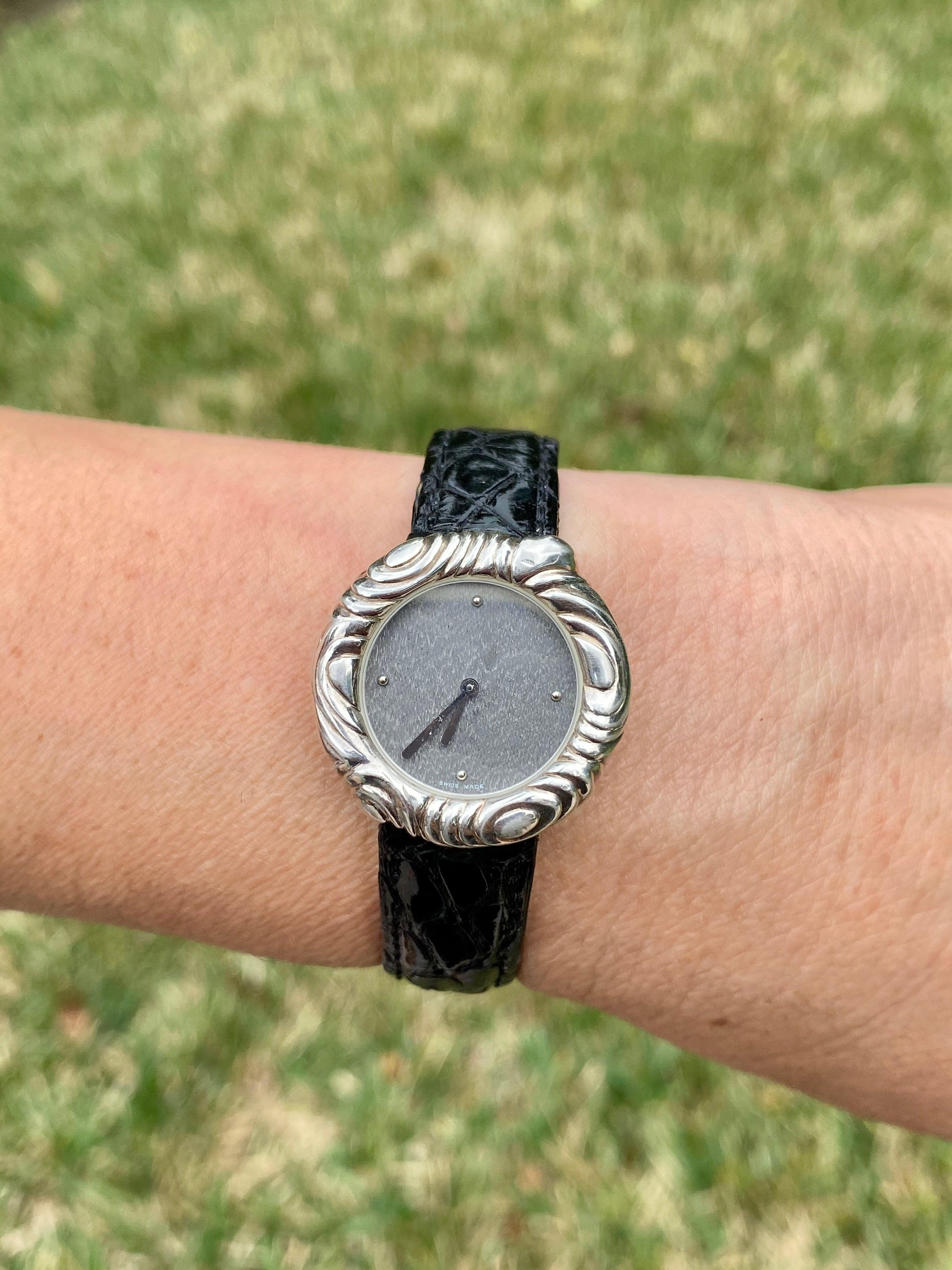 Angela Cummings Balon' style Women's wrist watch with leather strap-watch-ASSAY