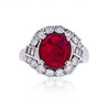 Antique 2.52 Carat No Heat Ruby Ring - J.E. Caldwell & Co. Signed - ASSAY
