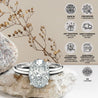Bezel Set 2 Carat Emerald Cut Lab grown Diamond Ring in 14K White Gold-Rings-ASSAY