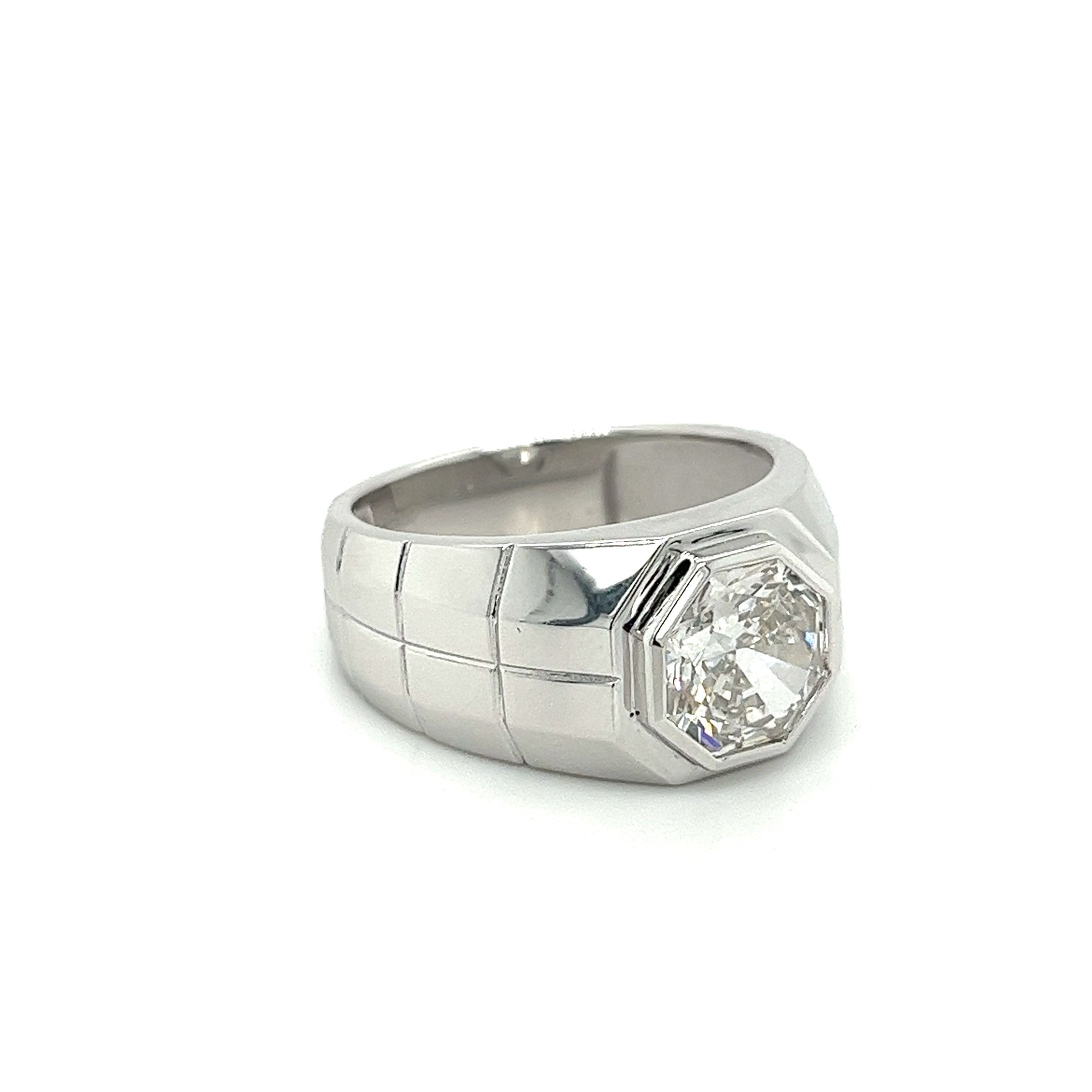 SweetJew Men's Wedding Rings 925 Sterling Silver Ring 1ct 10 Large Princess  Cut White AAAAA Cubic Zirconia Size 7 | Amazon.com