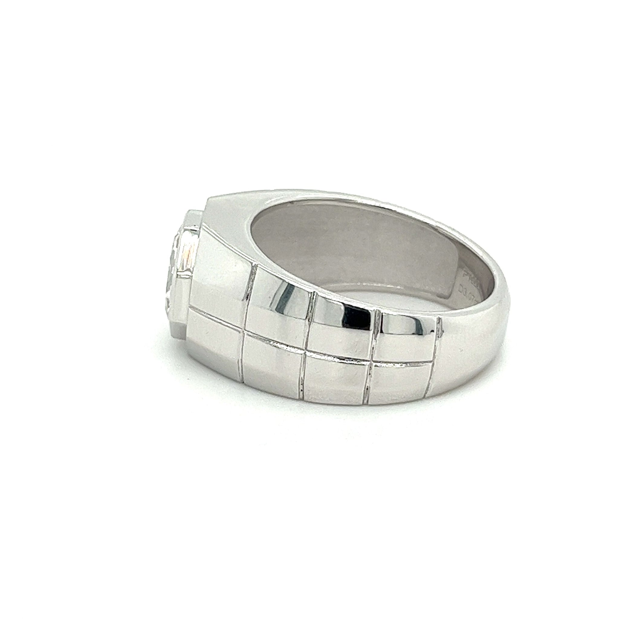 Men's 3 Carat Octagon CVD Diamond Ring