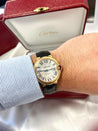 Cartier Ballon Bleu 36mm Automatic Watch Ref. 3003 in 18K Gold With Leather Strap | Full Set With Box & Papers-Watches-ASSAY