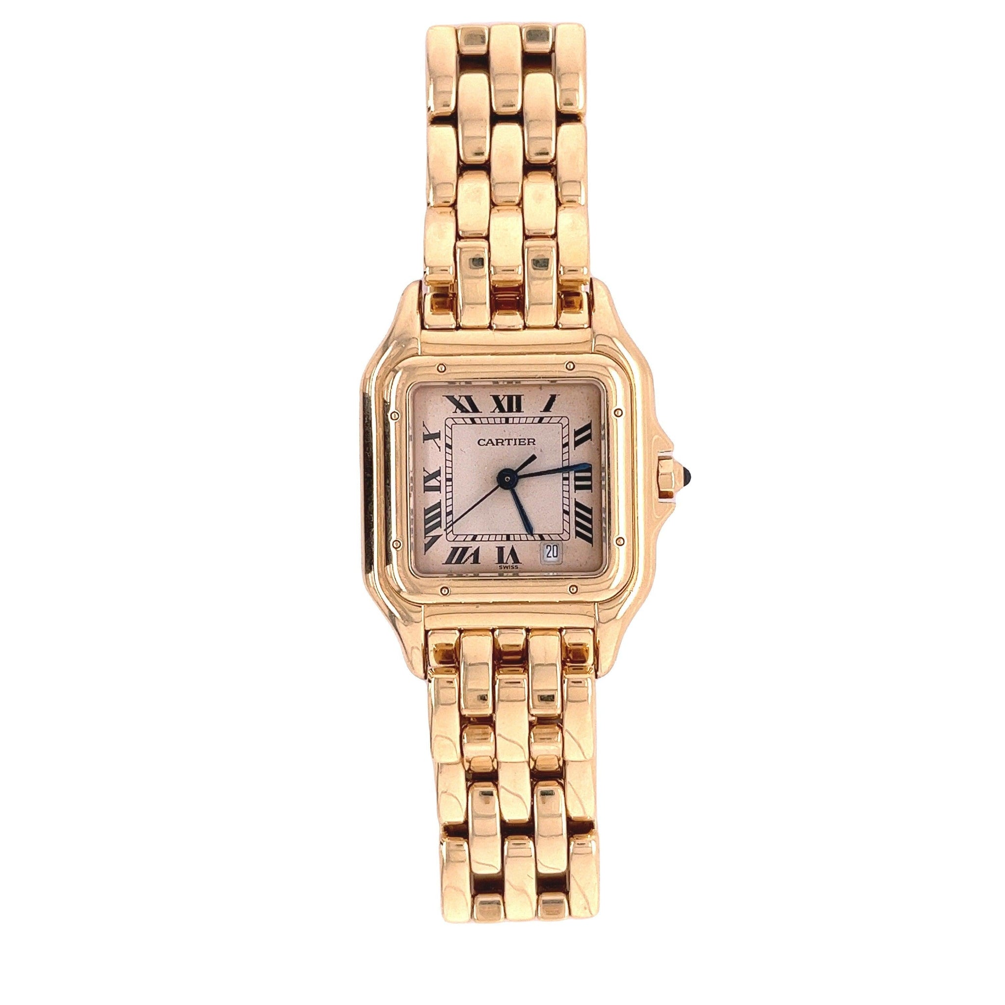 Cartier Panthere Ladies 27mm Large Size Watch in 18K Yellow Gold Model 8839-Watches-ASSAY