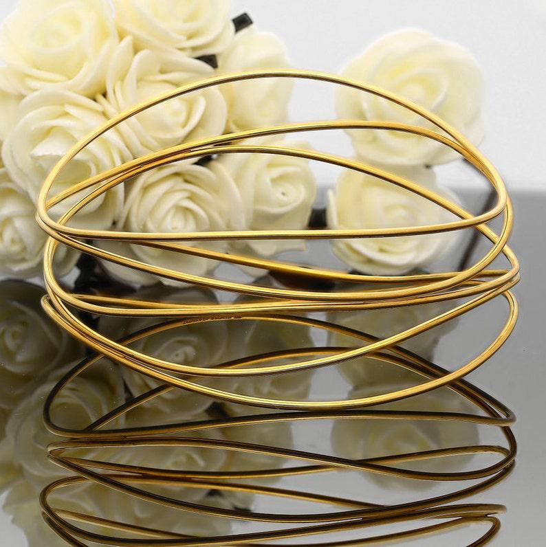 Elsa Parreti For Tiffany & Co. 18k Gold Bangle and Dangle Earrings-Jewelry Sets-ASSAY