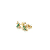 Emerald Butterfly Stud Earrings in 14K Gold-Earrings-ASSAY