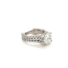 GIA Certified 3.02ct, G Color, I1 Clarity, Diamond With Hidden Diamond Halo 18k White Gold Ring-Rings-ASSAY