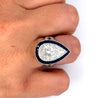 GIA Certified 4.48 Carat Pear Shape, H/SI2, Diamond Ring - Rings
