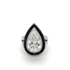 GIA Certified 4.48 Carat Pear Shape, H/SI2, Diamond Ring - Rings