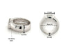 Half Bezel East-West Ring Set With 2.5 Carat Emerald Cut Lab Grown Diamond-Rings-ASSAY