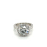 3.5 carat lab diamond ring in platinum 