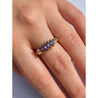 Marquise Cut Tanzanite in 14k Solid Gold Ring - ASSAY