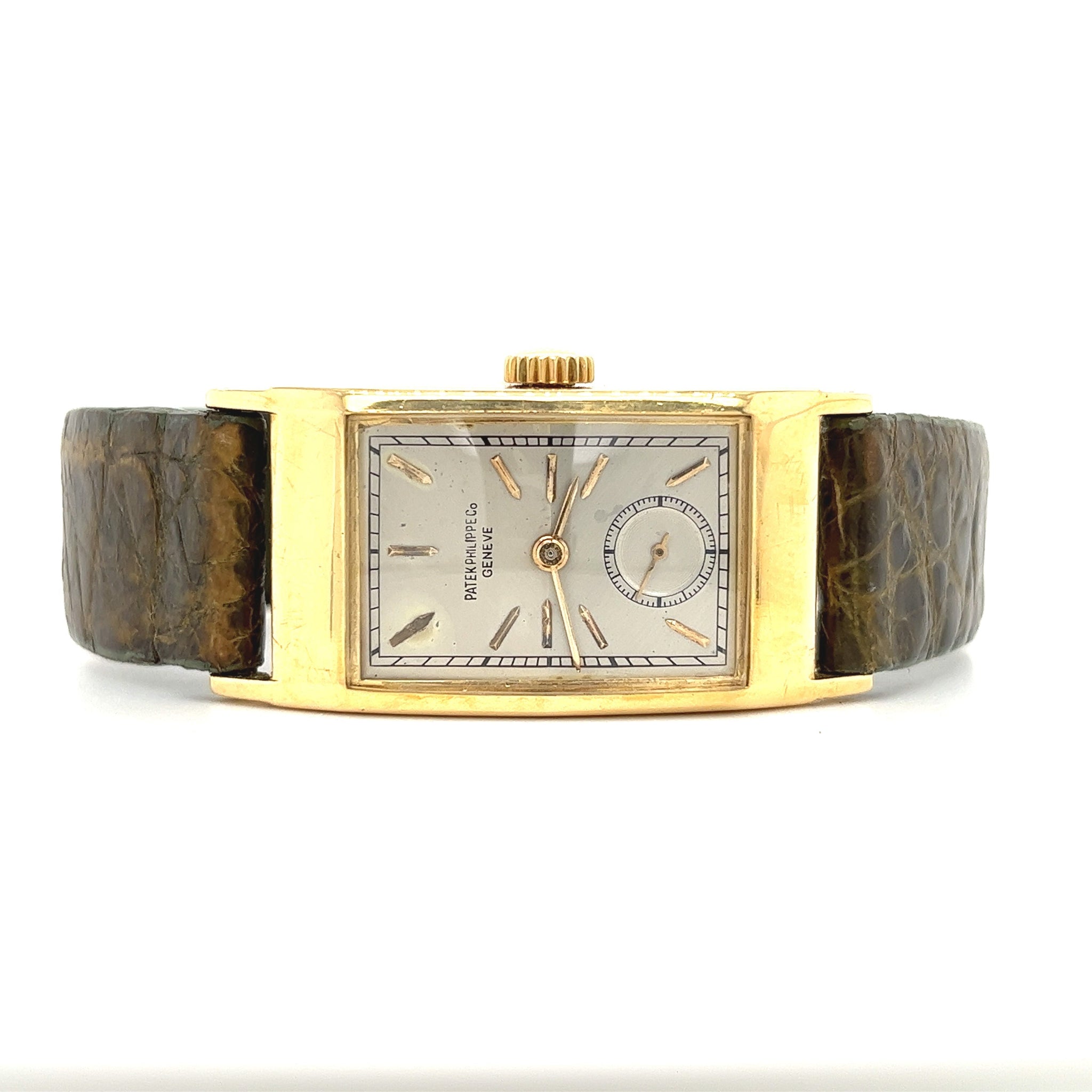 Patek Philippe Chronograph 425J "Tegolino" Watch in 18k Gold with Original box-Watches-ASSAY