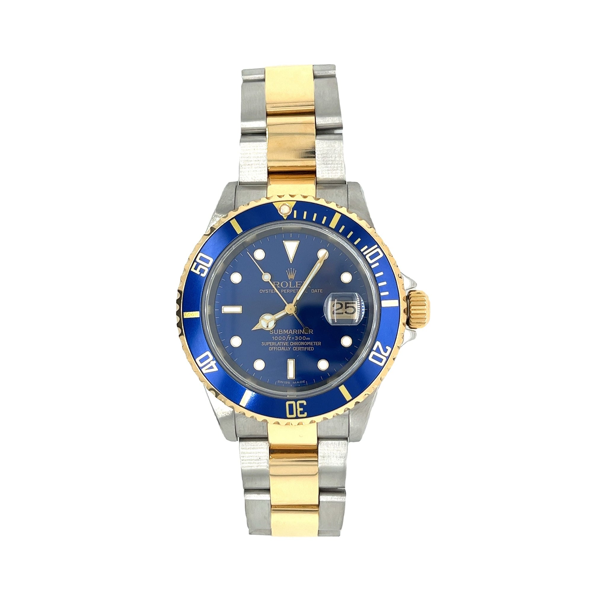 gennemsnit Woods grafisk Rolex Submariner Date Blue Dial 40MM in 2-Tone Oyster Bracelet – ASSAY