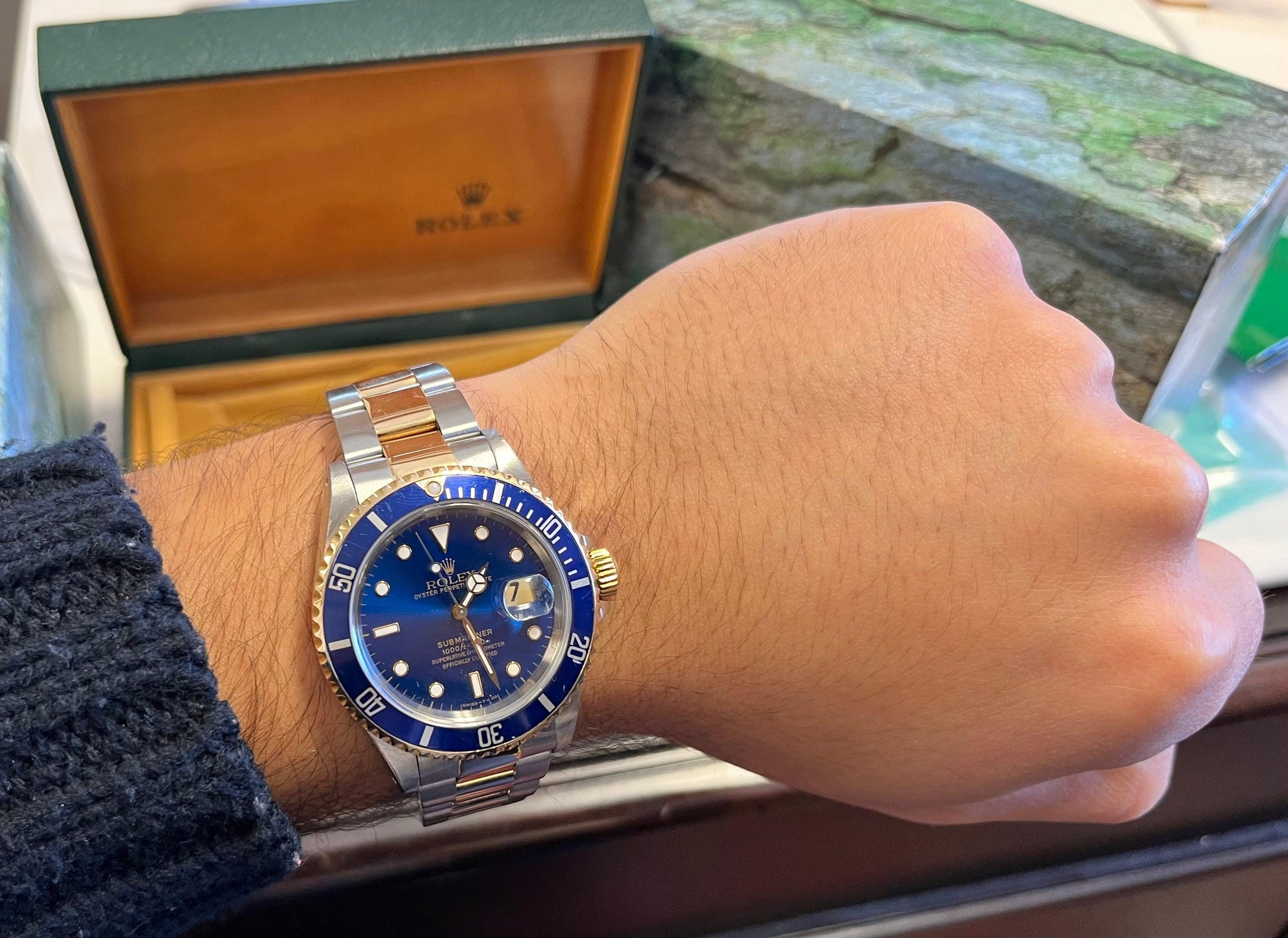 Rolex Two Tone Submariner Blue Face 40mm with Original Box - Watches