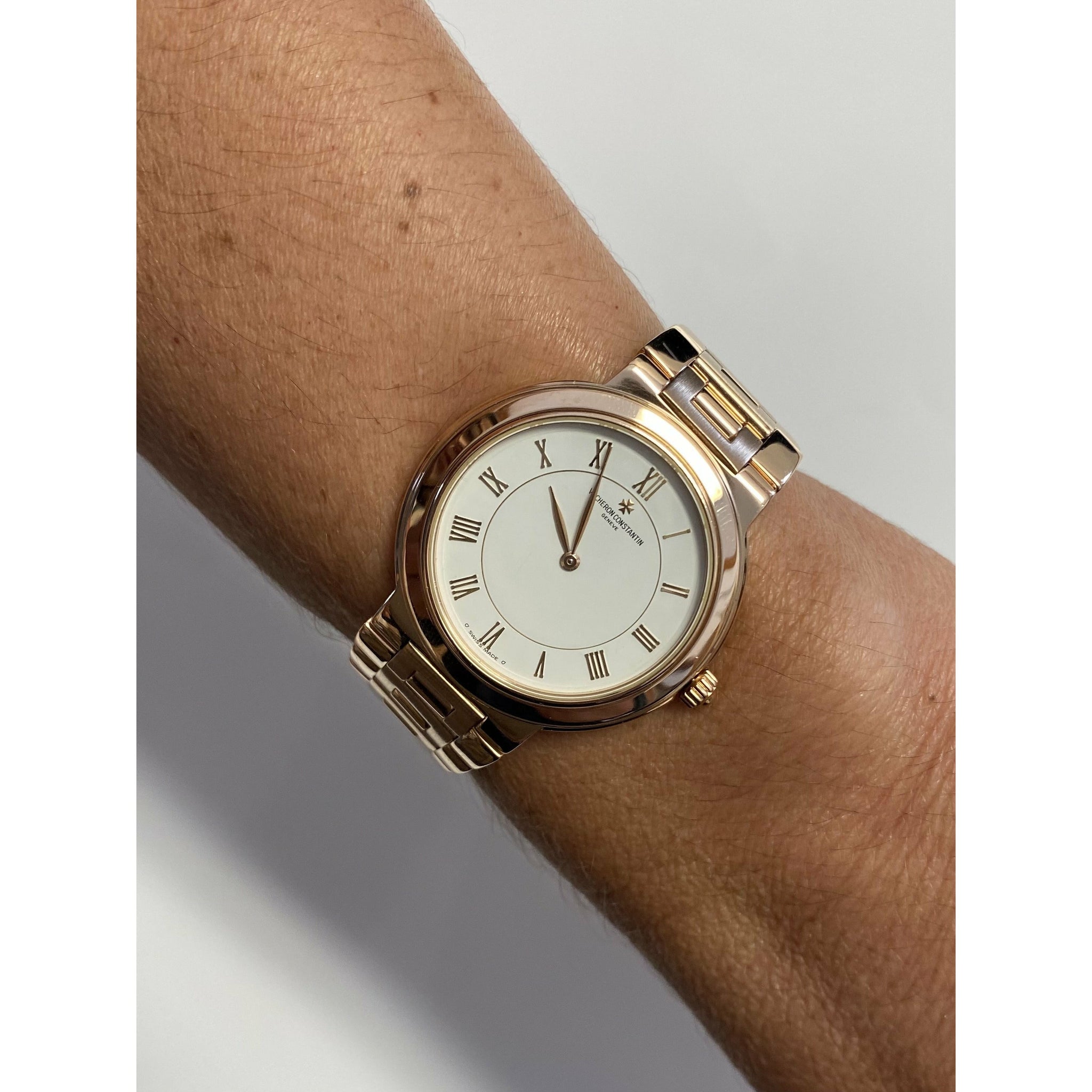 Vacheron Constantin Patrimony 18K Rose Gold Ultra Thin 32mm Dial Watch-Watches-ASSAY