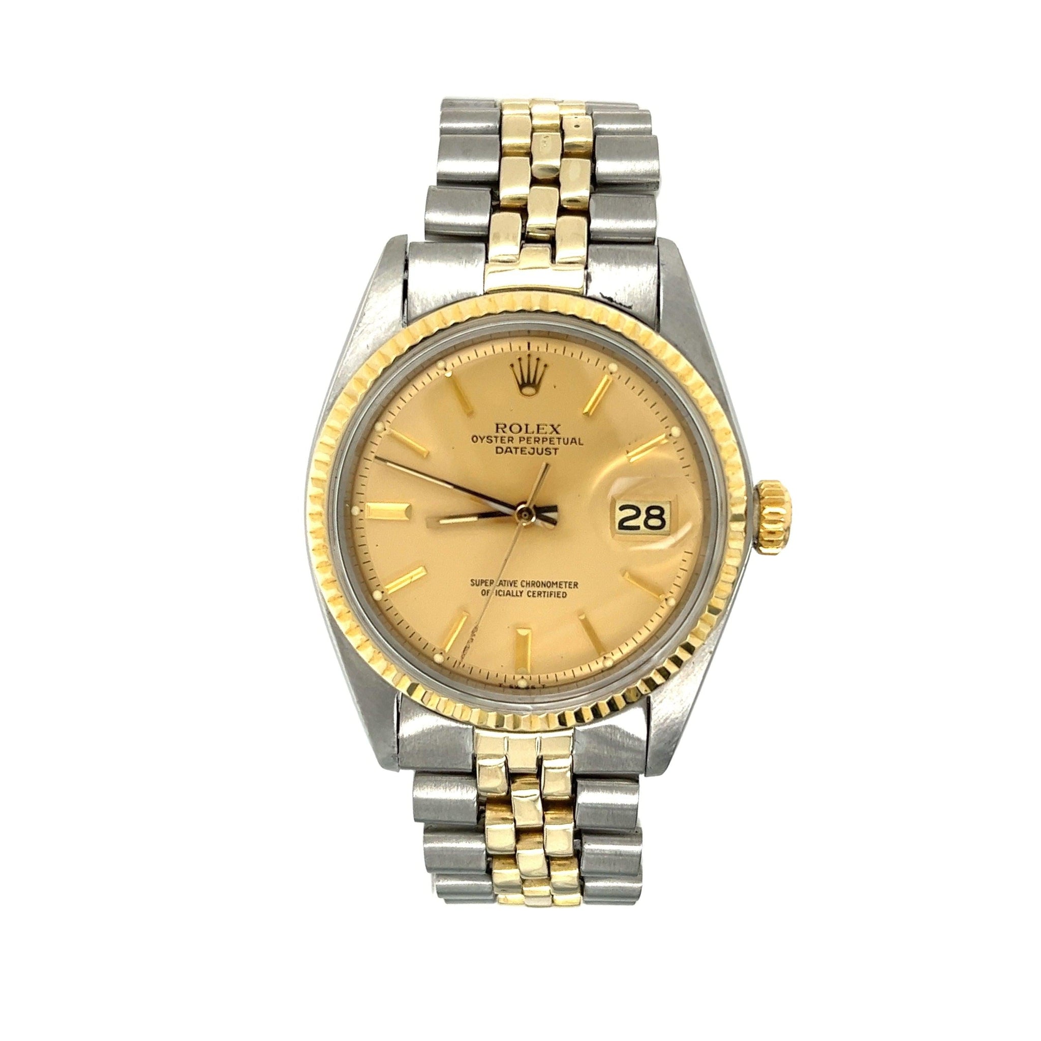 Rolex Datejust Men's 2-Tone Watch Jubilee Band 16233
