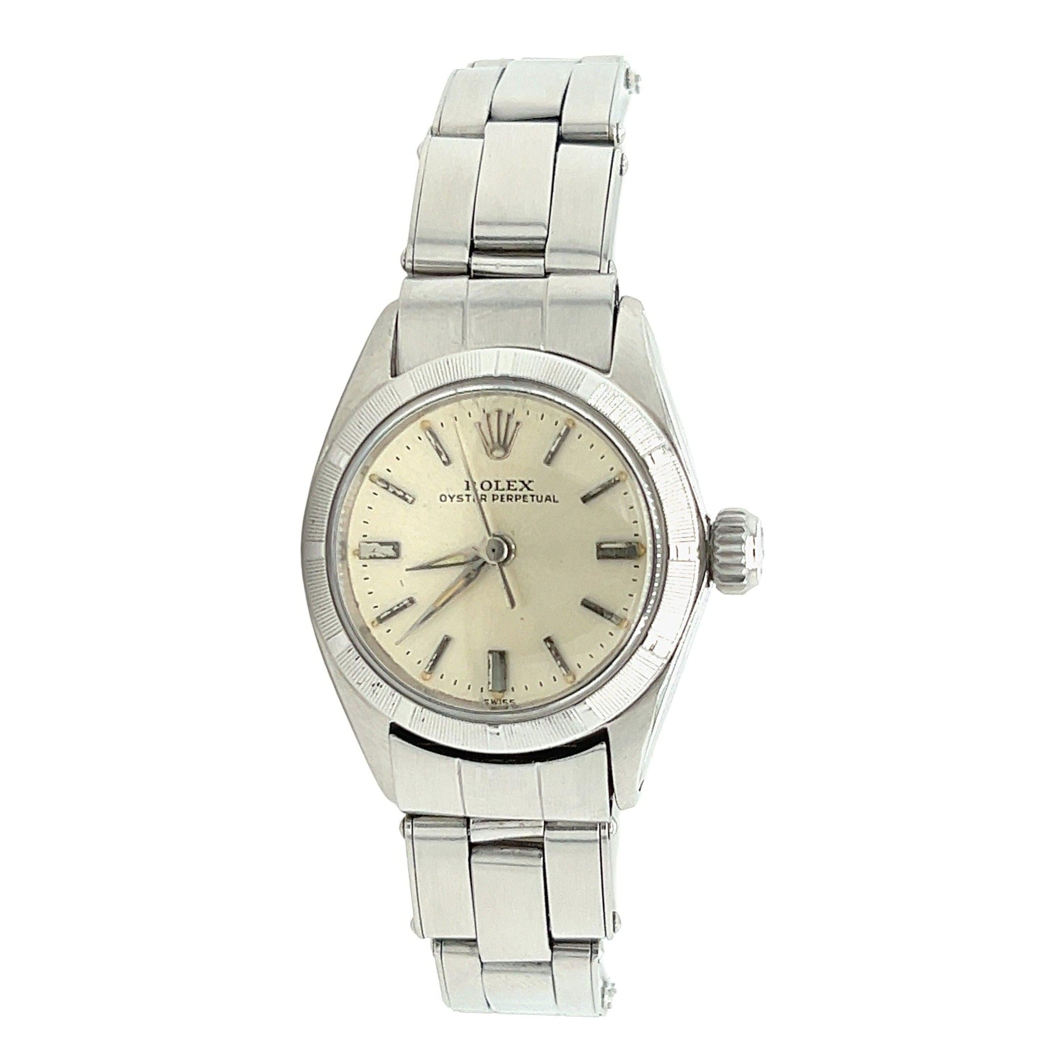 Vintage Rolex Oyster Perpetual 6623 Women's 25mm Dial Watch in Steel-Watches-ASSAY