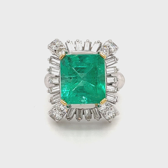 Aaaquality Natural Cushion Cut Emerald Ring 5.50 Carat, 925 Sterling  Silver, Handmade Ring for Men and Woman - Etsy